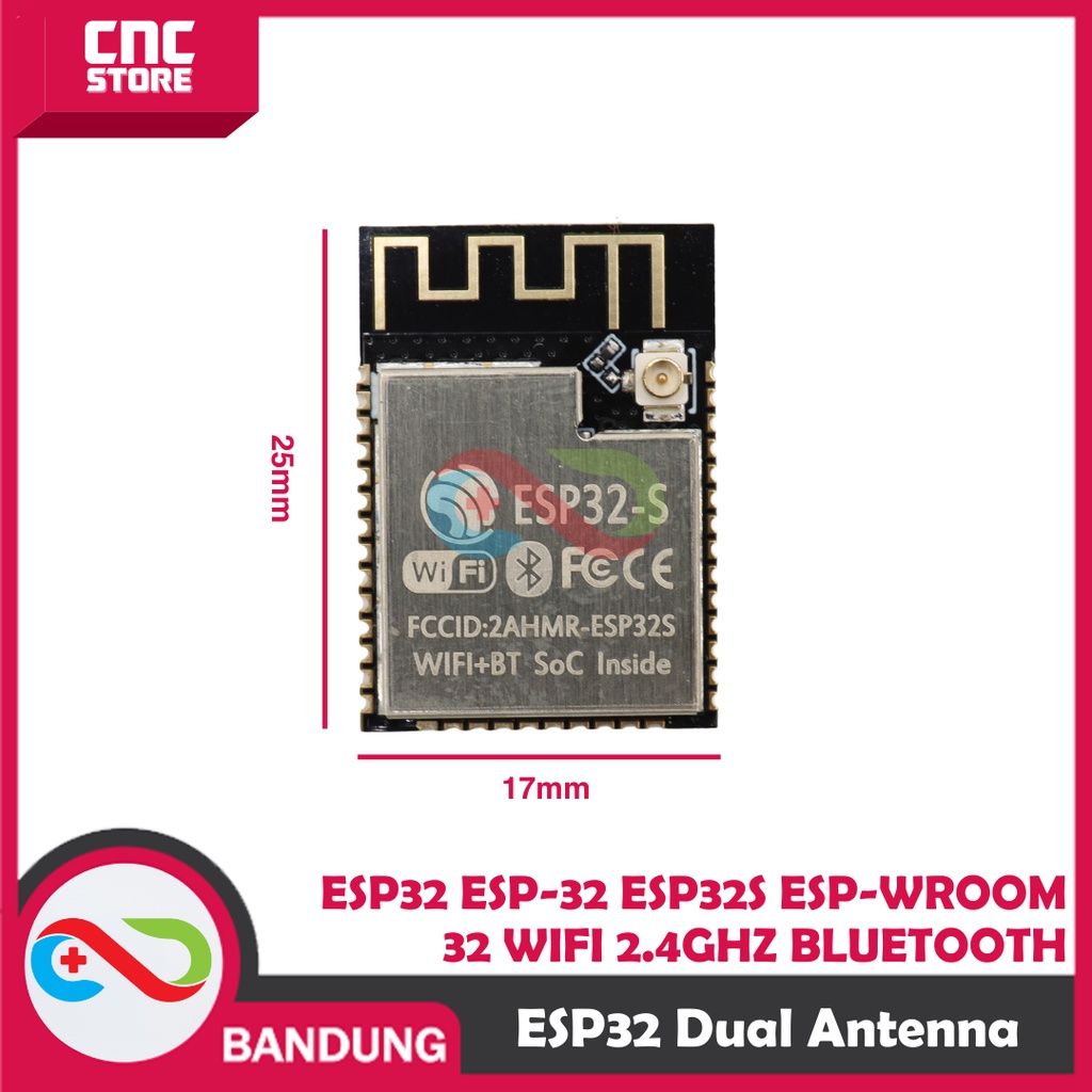 ESP32 ESP-32 ESP32S ESP-WROOM-32 WIFI 2.4GHZ BLUETOOTH DUAL ANTENNA MODULE