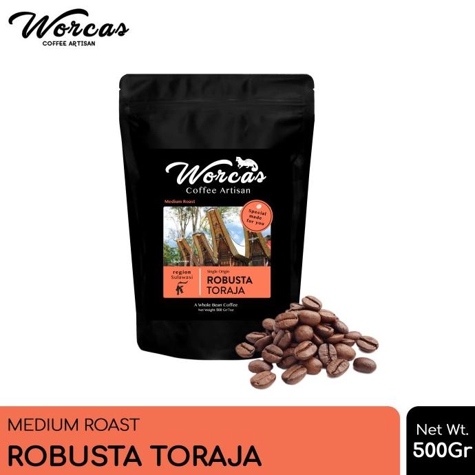 

BISA COD WORCAS Kopi Robusta Toraja 500 Gram - Medium Roast /KOPI RUBE/KOPI KAPAL API/KOPI SLB/KOPI PEJUANG/KOPI BUBUK