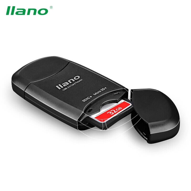 

llano Card Reader Kecepatan Tinggi USB 3.0 untuk SD / TF Card Reader