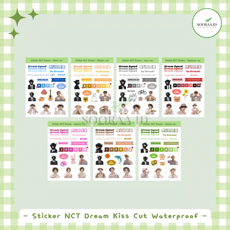 ✨ (FREE Polaroid) Sticker NCT Dream - Sticker NCT Dream Aesthetic Cute✨