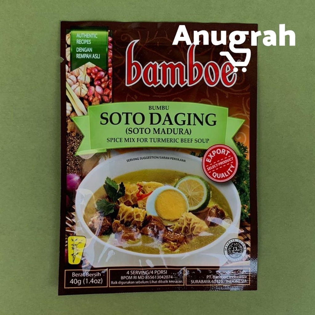 

Bamboe Bumbu Instant Masak Soto Daging (Soto Madura) 40gr