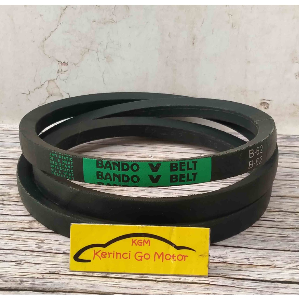 BANDO VAN BELT B-62 V BELT TALI KIPAS B62 FAN BELT VANBELT POLOS B-62