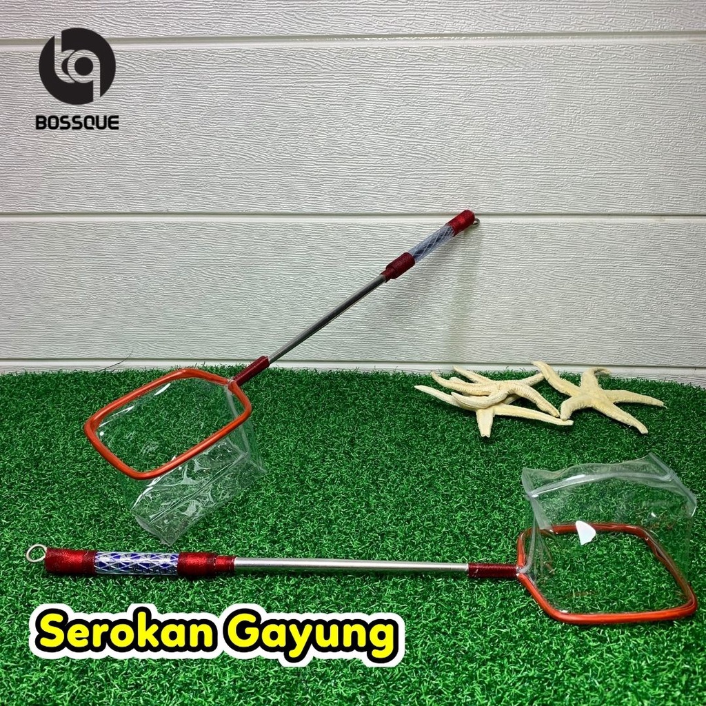 Serokan Gayung Stainless Variasi Handle 7cm Seser Saringan Sauk Ikan Cupang Jentik Kutu Air Artemia