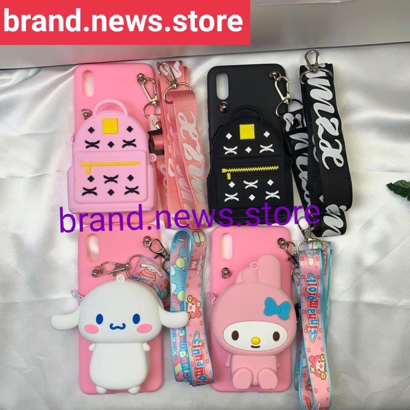 REALME C30/ C31/ C35/ C21/ C21Y/ C20/ C11 2020/ C11 2021/ C12/ C25S/ C1/ C2/ C15/ C25/ SOFT CASE TAS BONEKA DOMPET KOIN/COIN + GANTUNGAN TALI HP SELEMPANG