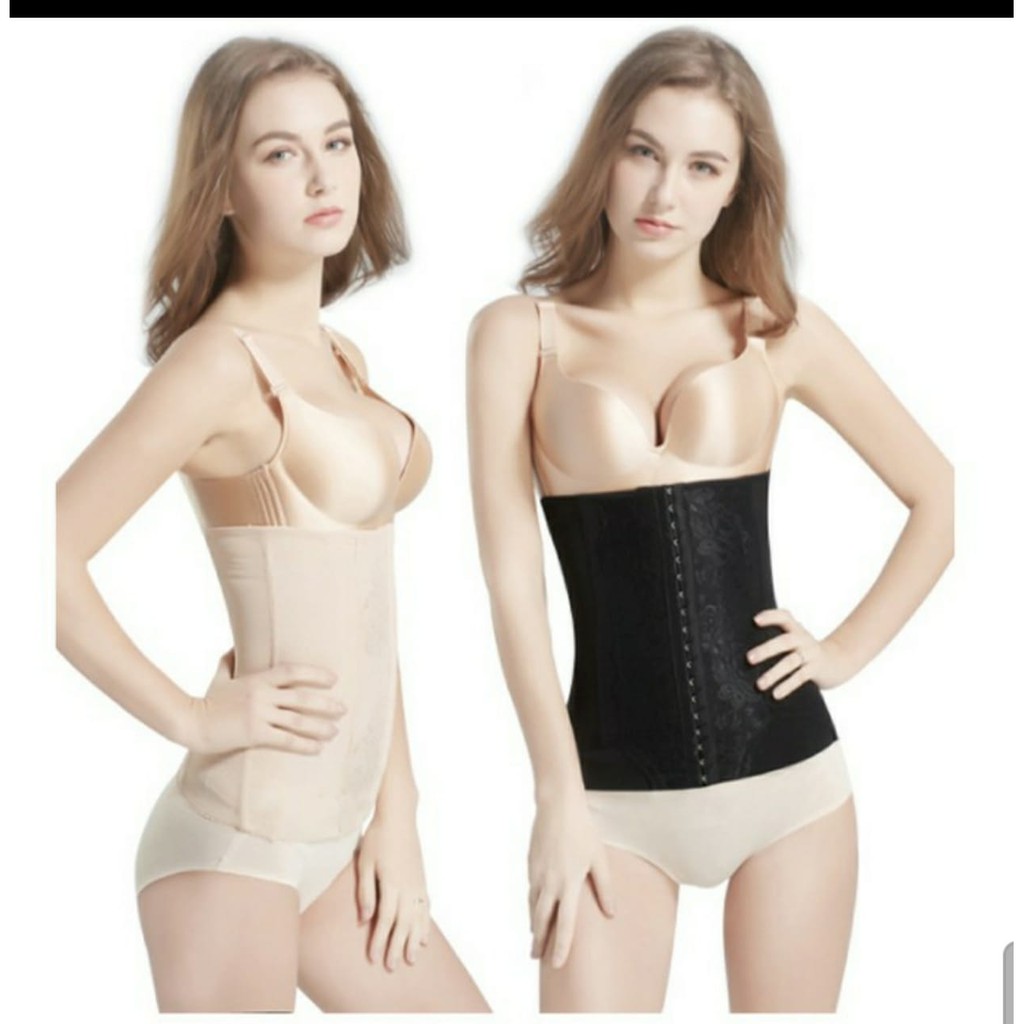 KORSET FLOWER BUNGA HOOK WAIST PERAMPING PELANGSING PERUT