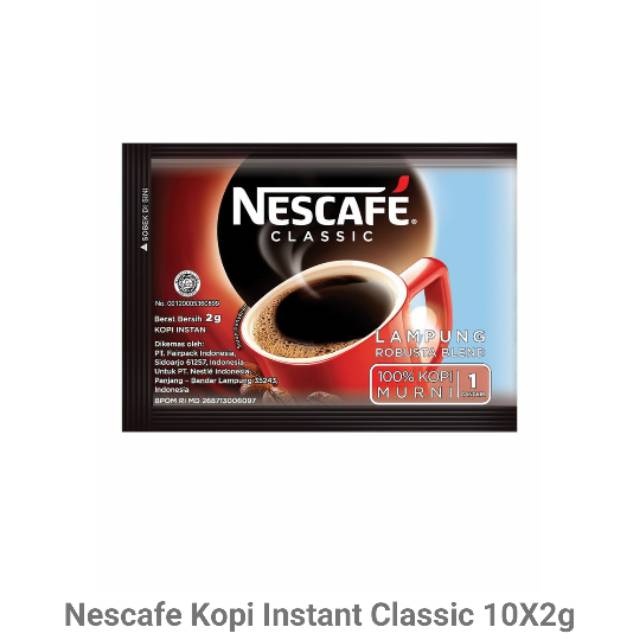 

Nescafe clasik 10x2g