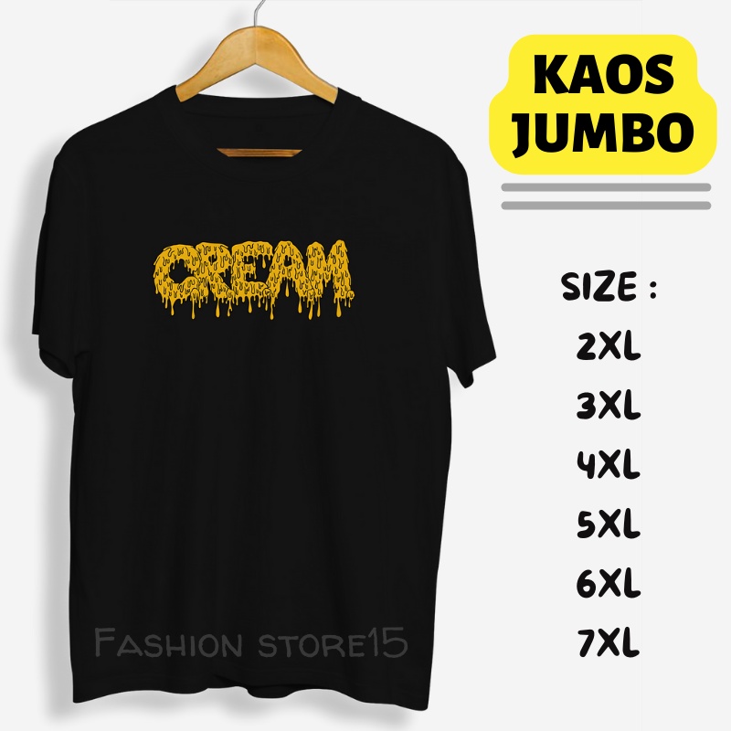 Kaos Pria Oversize Jumbo Kaos Distro Oblong Laki Laki Size M L XL XXL XXXL 4XL 5XL 6XL 7XL