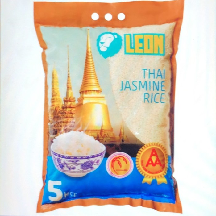 

Beras LEON Thai Jasmine Rice / Thailand Long Grain Super Premium 5kg