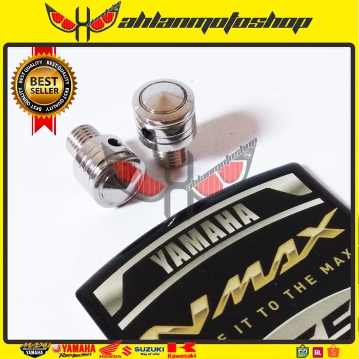 Stok Ready Tutup Spion NMAX Stainless Tutup Spion NMAX Stenlis Monel Tutup Spion Berkualitas