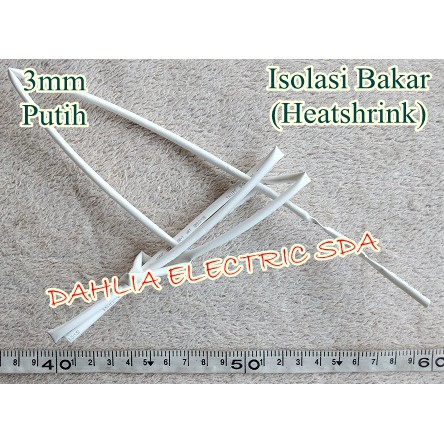 

ISOLASI BAKAR (HEATSHRINK) 3mm PUTIH