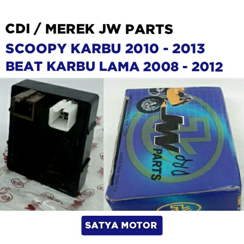 Cdi Motor Scoopy Karbu Beat Karbu Lama 2008 2009 2010 2011 2012 2013 / Jw Parts