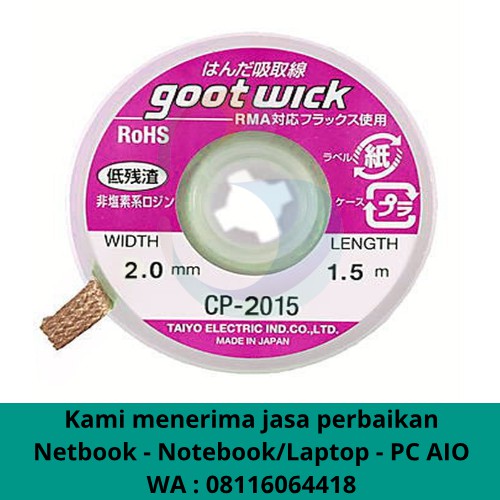 Jual Solder Wick Goot Wick CP2015 Original Shopee Indonesia
