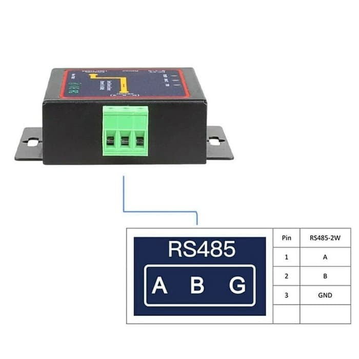 Industrial Serial Device Server RS485 to Ethernet TCP/IP LAN Converter 485 To RJ45 Adapter