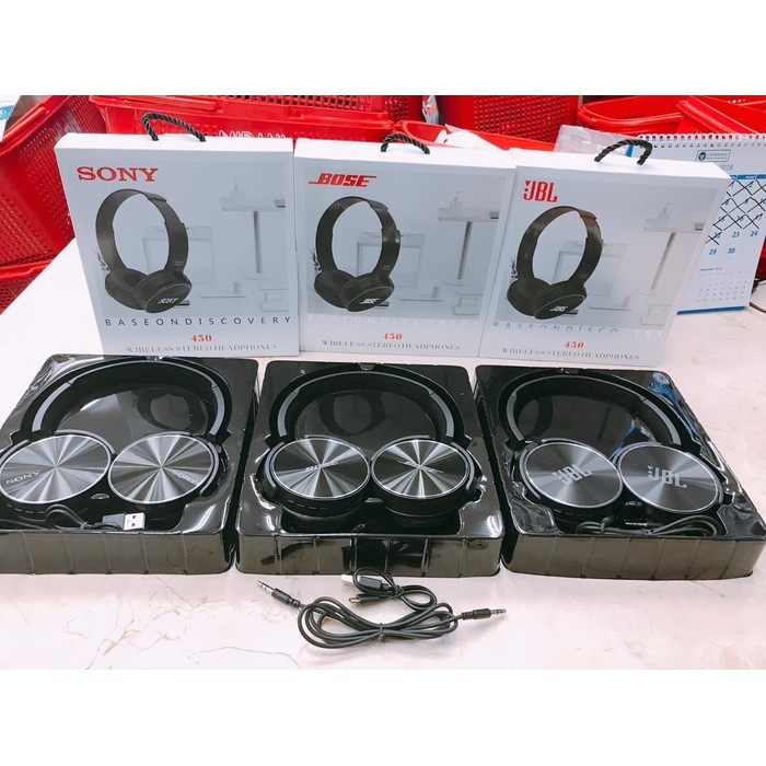 HEADSET BANDO BLUETOOTH 450 BOSE JBL SONY