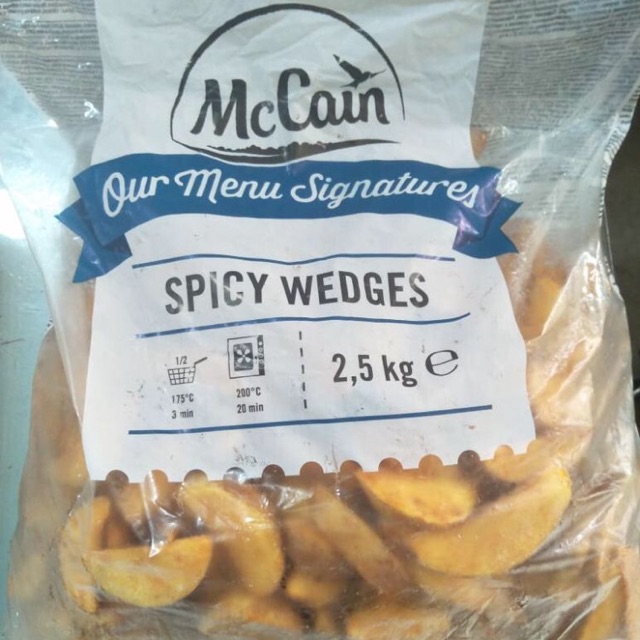 

Mc cain spicy wedges 2.5 kg