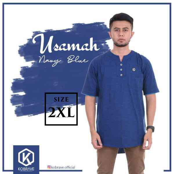 BAJU KOKO KAOS PRIA ANTI GERAH KOBRAVE PREMIUM - USAMAH SERIES