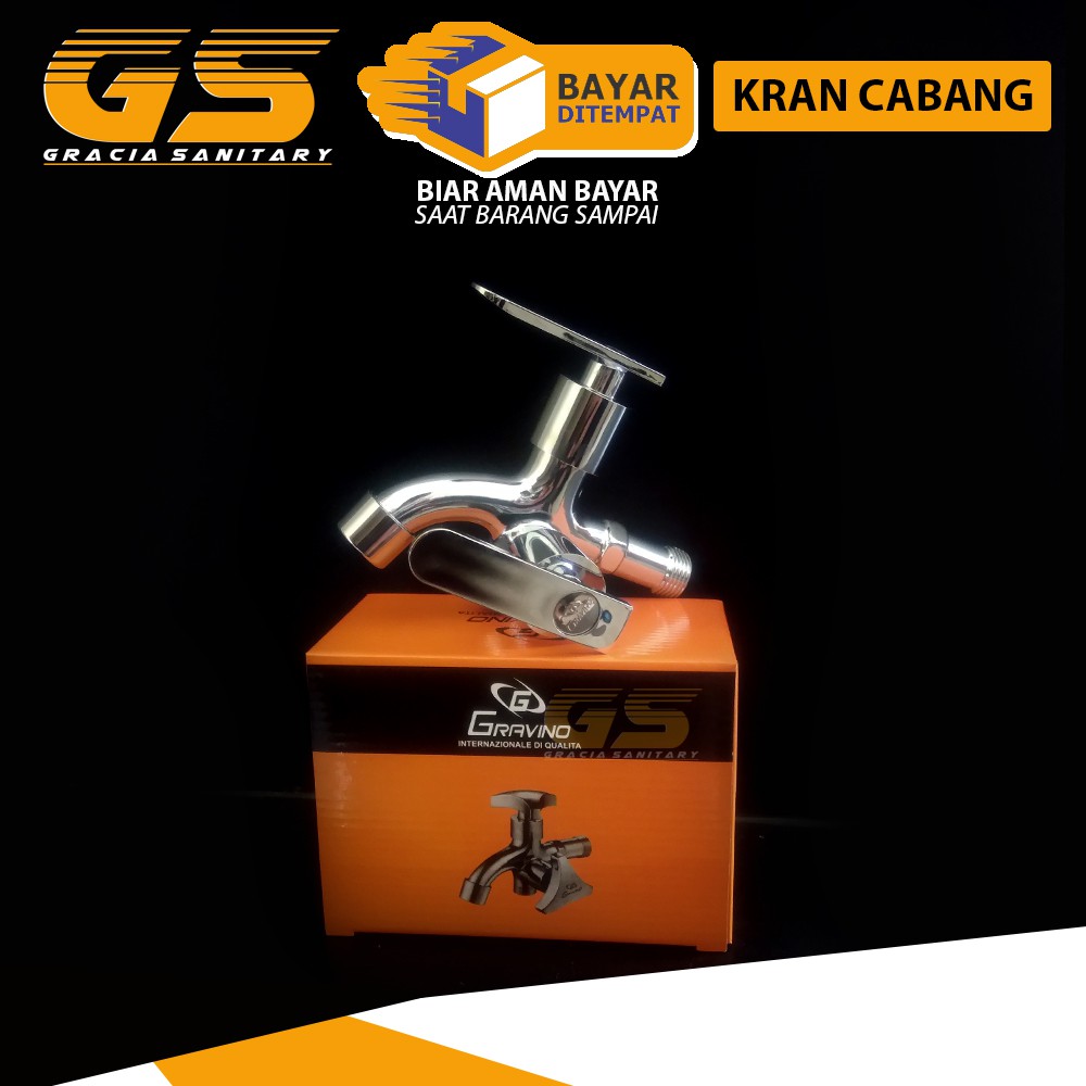 Kran Cabang  Shower 1/2 Inch Keran Air Shower Double Gravino 1082