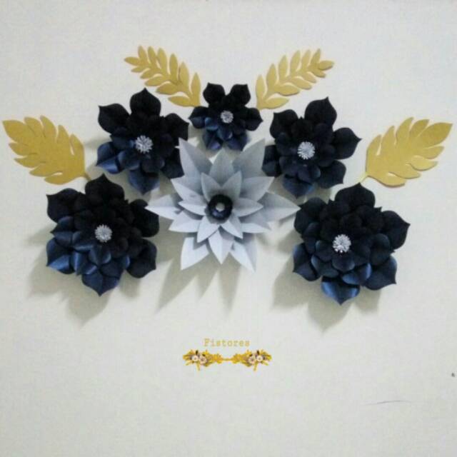 Paperflowers backdrop | dekorasi bunga lamaran