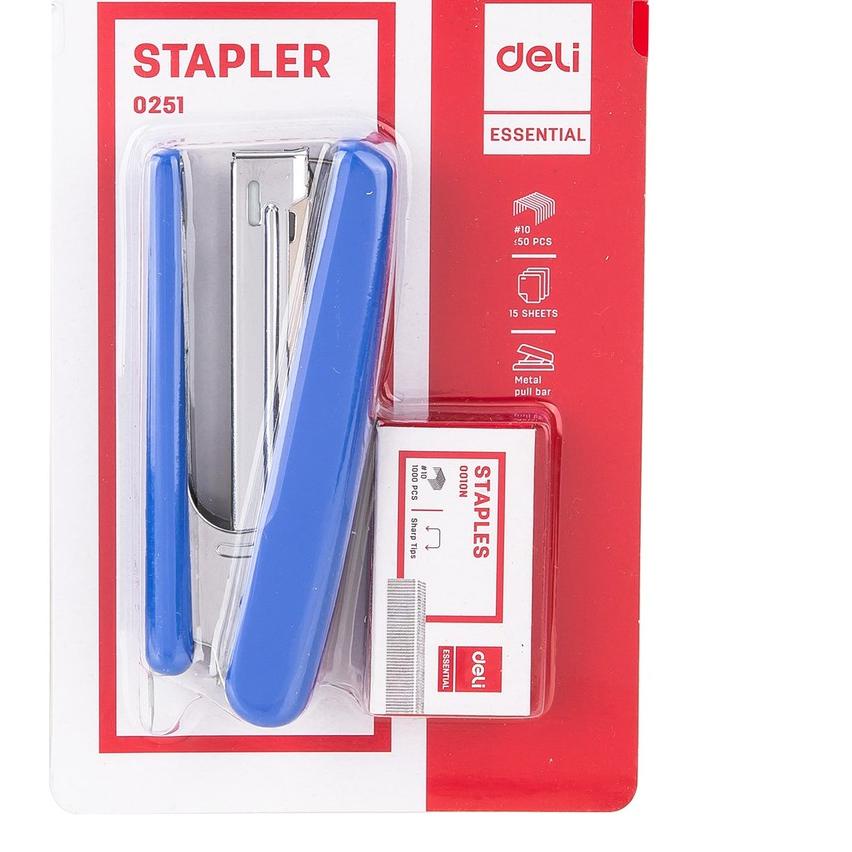 

[C05QR]⭐ Deli Stapler 15sheets,#10 bahan metal tahan ektra lama E0251 .,,.,.,