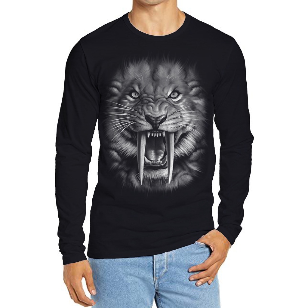 KAOS LENGAN PANJANG PRIA / KAOS LENGAN PANJANG JUMBO PRIA ( MACAN)