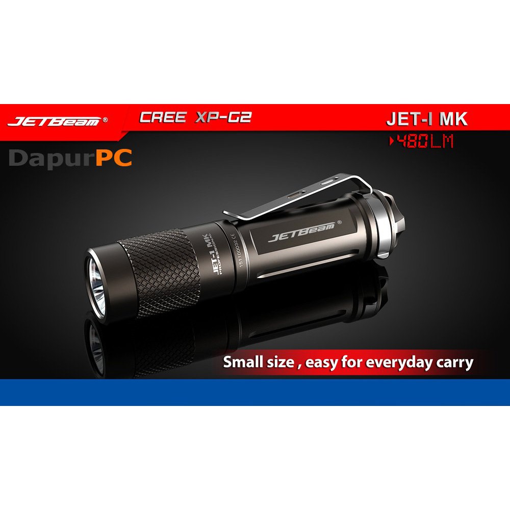 Senter Waterproof Jetbeam Jet-1 MK Tiny LED CREE XP-G2 480 Lumens