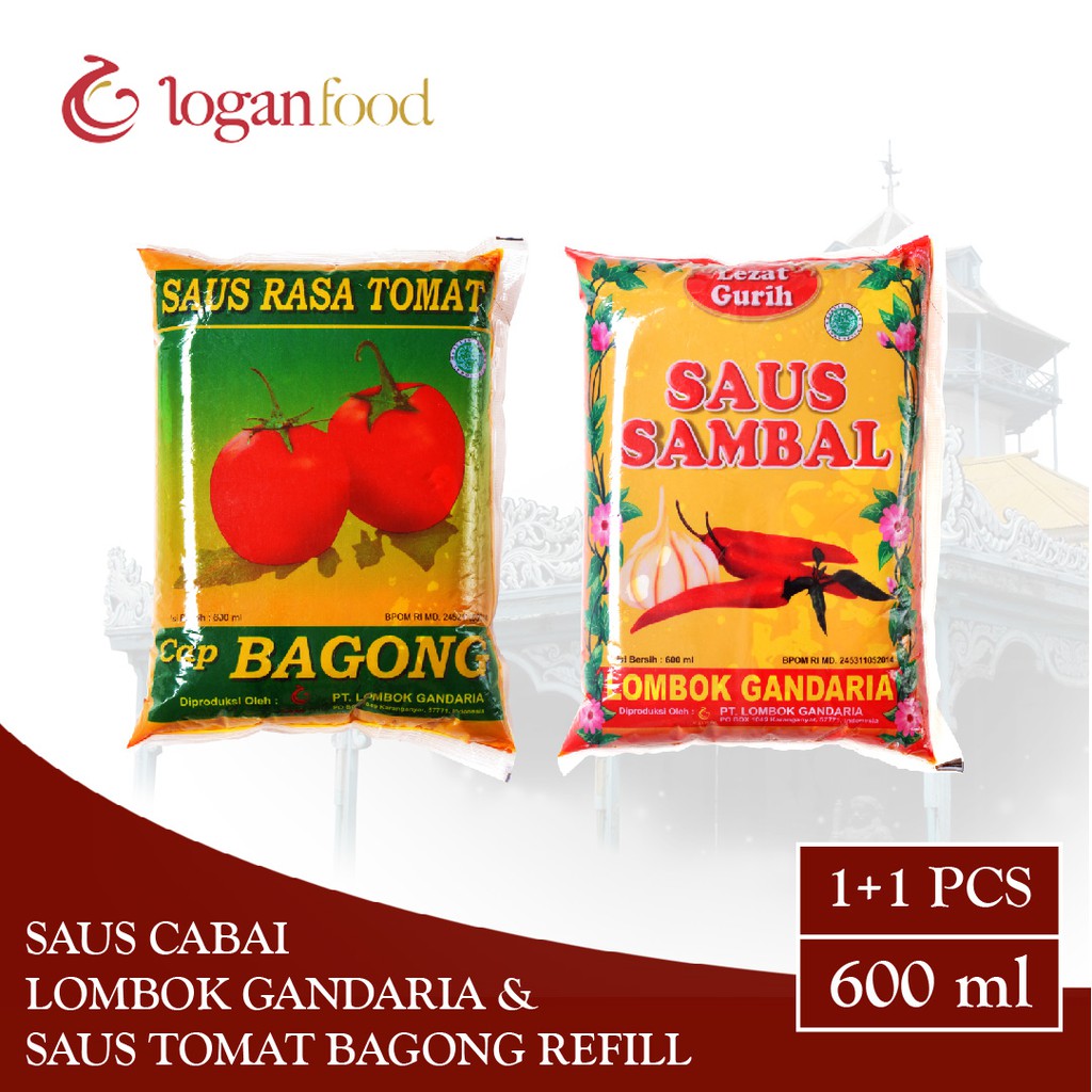 

Lombok Gandaria Paket Komplit Saos Cabai + Saos Tomat Bagong