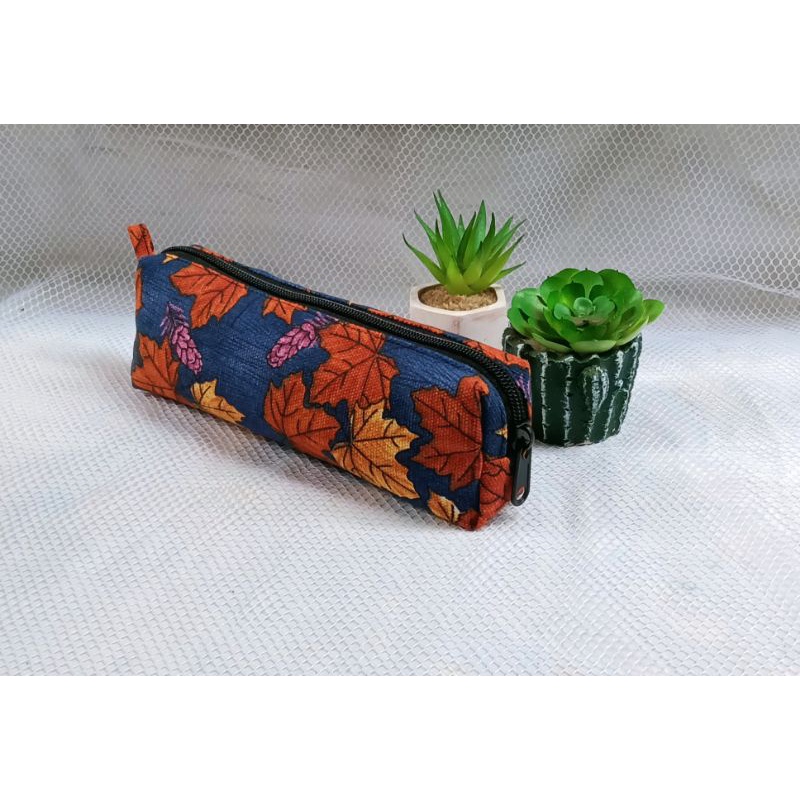 Tepak Pensil / Kotak Pensil Premium / Tepak Kanvas / Tempat Pensil / Pencil Case / Kotak Pensil Kanvas /-Maple