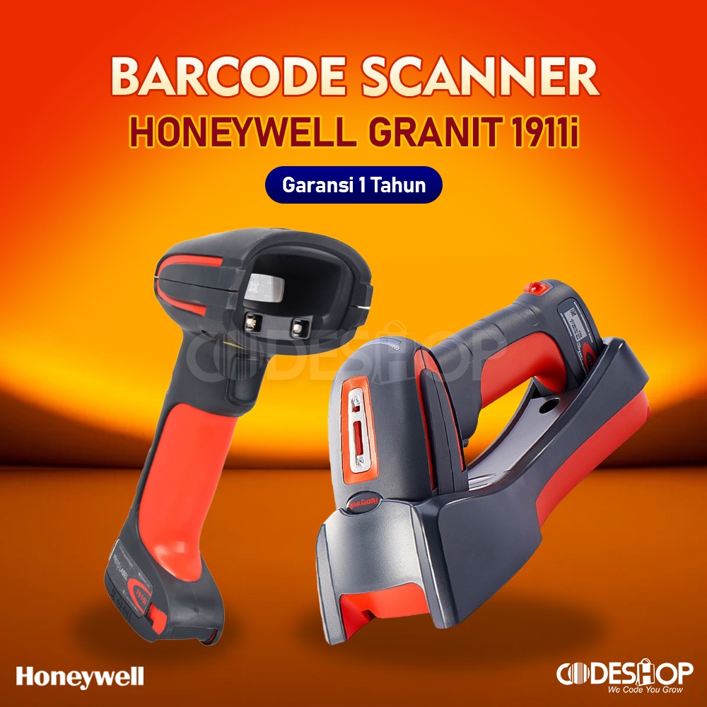 Scanner Barcode 2D Honeywell Granit 1911i Wireless