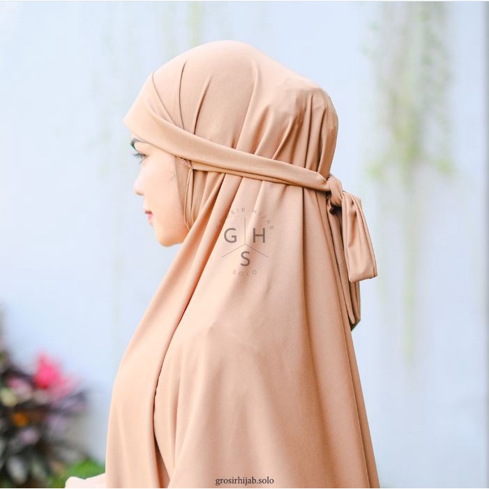 (KJI) HIJAB BERGO MADINA WANITA INSTAN JUMBO JERSEY PREMIUM