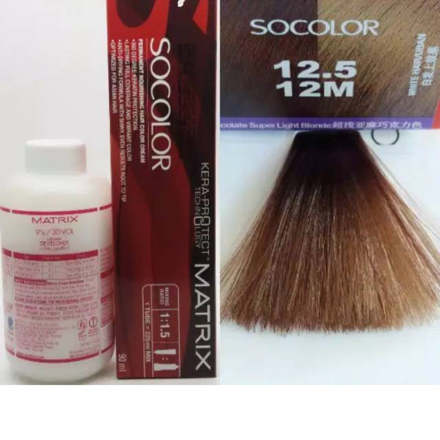90 ML Matrix Socolor 12.5 / 12M / Cat Matrix / Cat Rambut / Pewarnaan Rambut