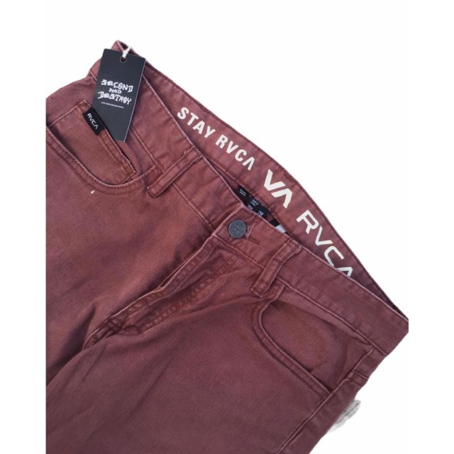 Stay RVCA Chinos pants maroon