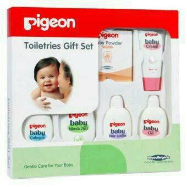 Pigeon toiletries Gift set Paket sabun shampo bedak bayi pigeon