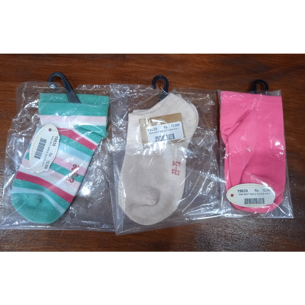 KAKI IMUT ANKLE SOCKS 4-6Y / KAOS KAKI ANAK