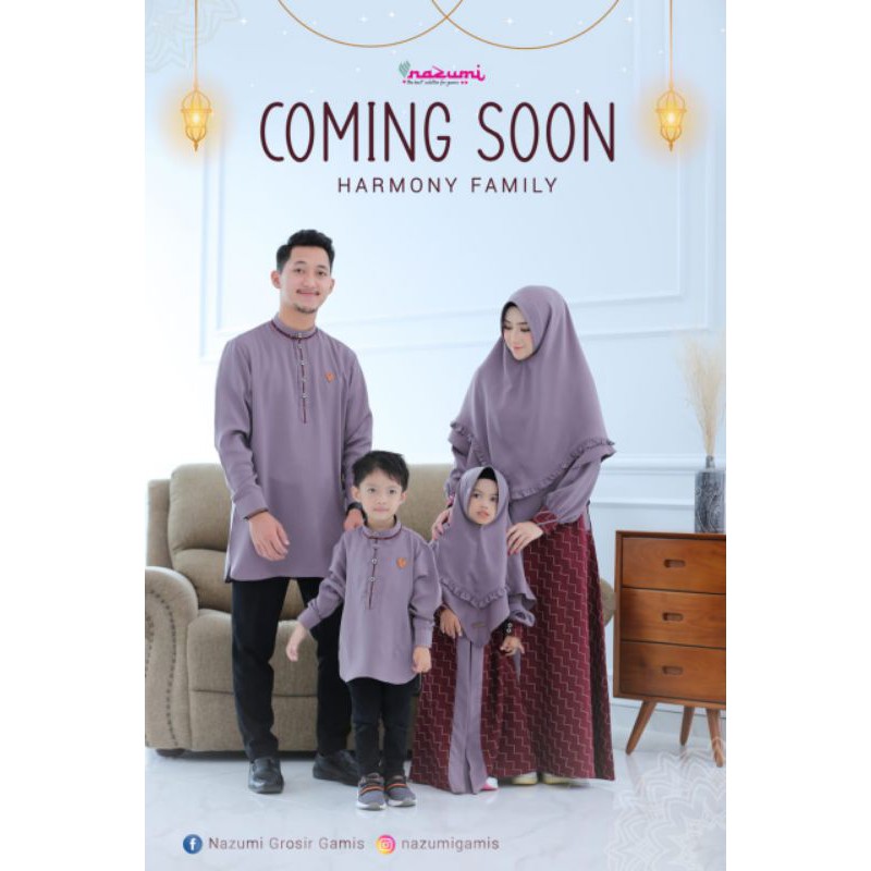 harmony family Safa marwa gamis sarimbit by Nazumi