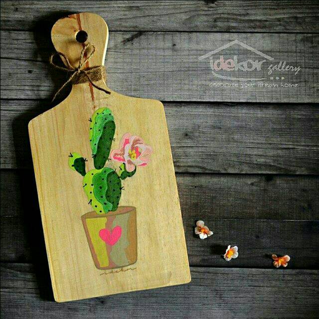 Talenan Kayu Hias Scandinavian Kaktus Cactus Hiasan Dinding Pajangan Sbabbychic Vintage Shopee Indonesia