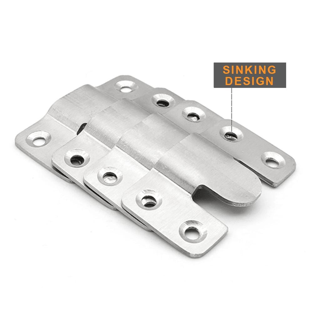 Kait Bingkai Foto Agustina Stainless Steel Flush Mount Z Clip Interlocking Lukisan Display Bracket