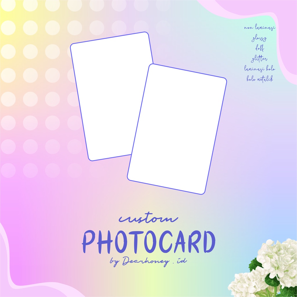 [ CUSTOM ] CETAK PC / POCA / PHOTOCARD AP260 / AP310 A3+ LAMINASI GLITTER / HOLO / DOFF / GLOSSY / K