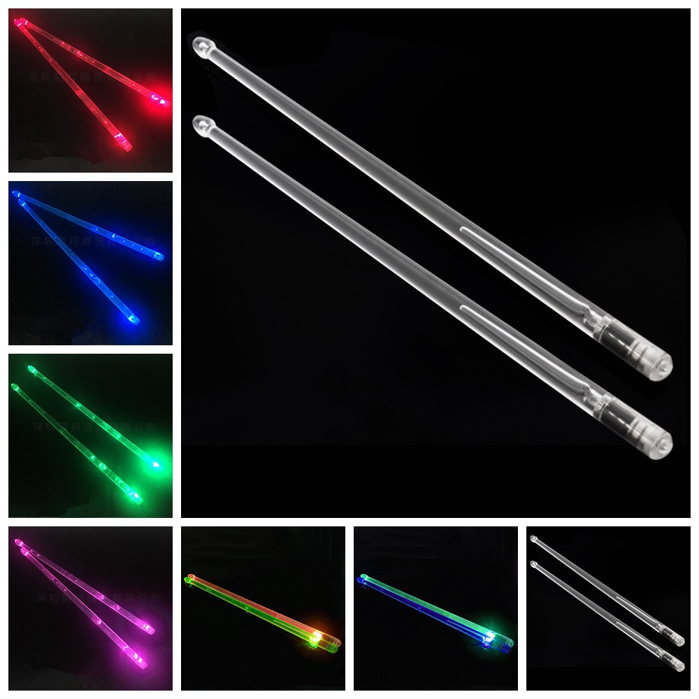 5a Drum Stick 12 Warna Glow In The Dark Bahan Polymer