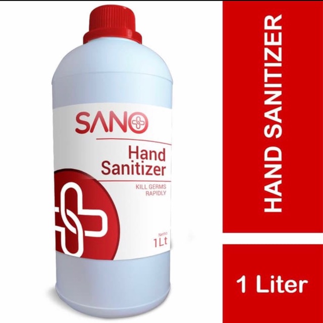 Sano Hand Sanitizer Gel 70% Alkohol 1 Lt / Cairan Pembersih Tangan