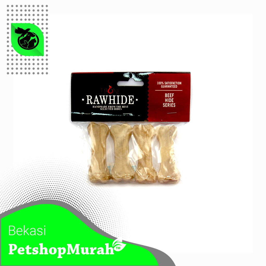 T-Bone Dog Rawhide Pressed Bone / Tulang Buatan Gigitan Doggy Bones