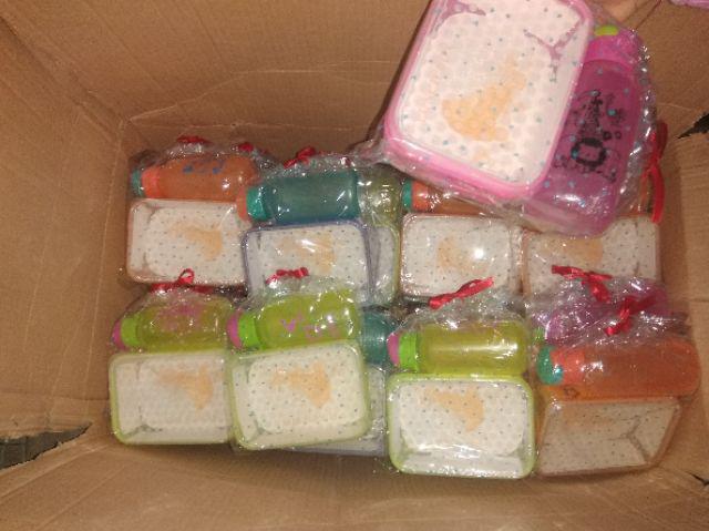 Souvenir Parcel Lunch Box + Botol Minum Ulang Tahun