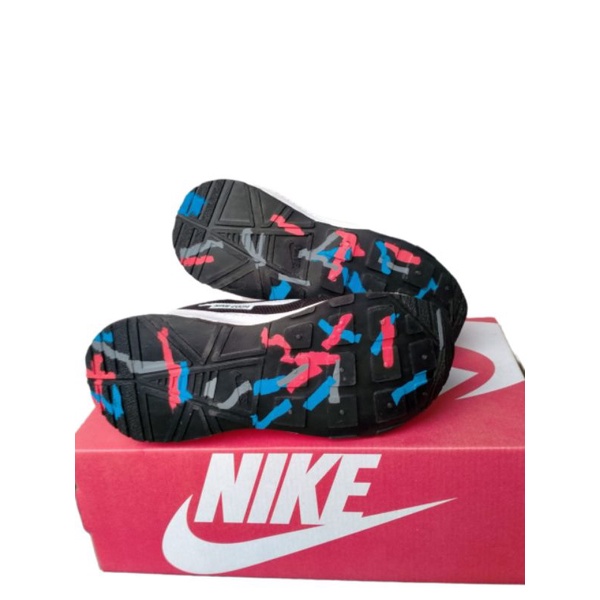PROMO//SEPATU NIKE ZOOM ANAK TERBARU HITAM PUTIH / SEPATU SNEAKERS IMPORT SEKOLAH HITAM