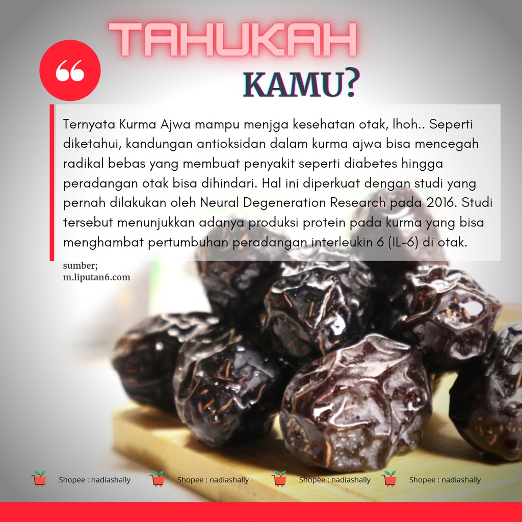 Kurma Ajwa ALIYAH Madinah 500gr Premium Enak KURMA NABI AZWA