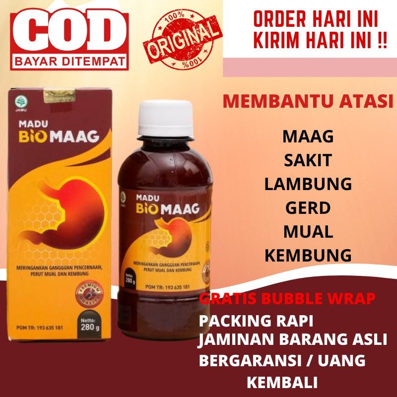 Madu Biomag Obat Lambung Maag Kronis Asam Lambung Gerd Madu maag Madu Biomaag Spesialis Sakit Maag-2