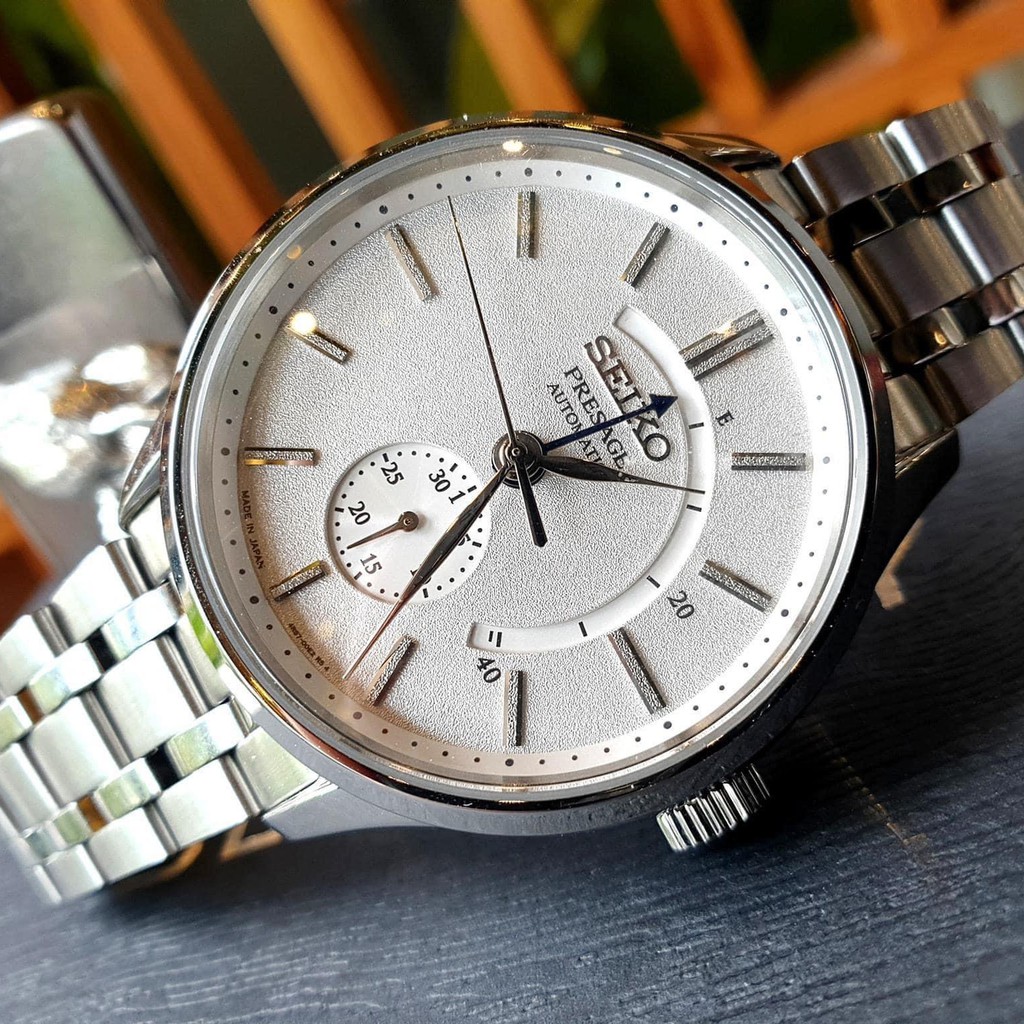 Seiko Presage SSA395J1 Zen Garden Automatic White Sand Dial - Jam Tangan Pria SSA395