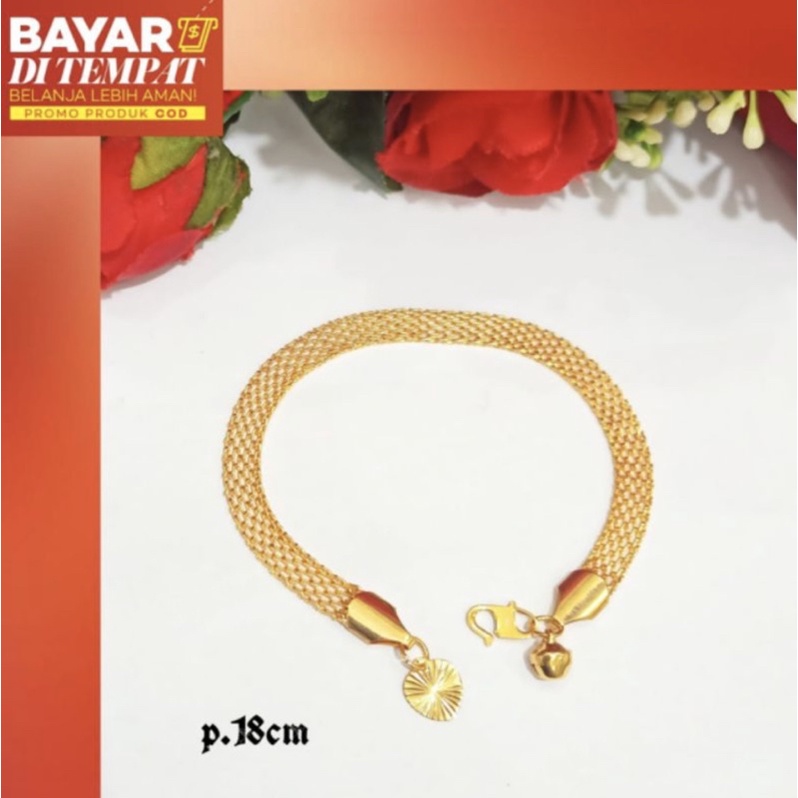 xuping Gelang medan lapis mas imitasi