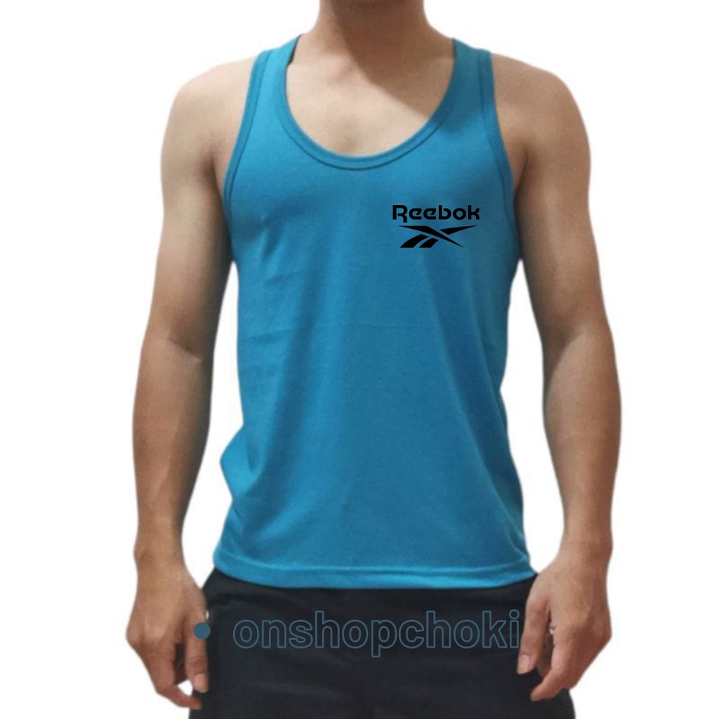 Singlet Pria Dewasa LOGO Rebuk Singlet Dewasa Cowok Cewek Cotton Combed Kualitas Premium Adem