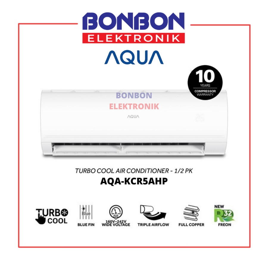 AQUA AC 0.5PK AQA-KCR5AHP / 1/2 PK AQA-KCR5AHP AQA KCR 10 AHP 0.5 PK