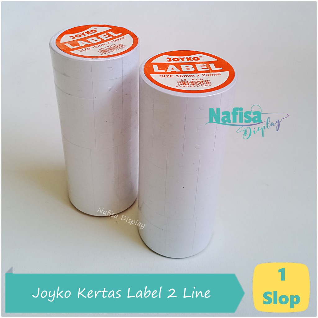 

Joyko Kertas Label Putih Dua Baris Refill Labeller 2 Lines Nafisa Display [JKL2]