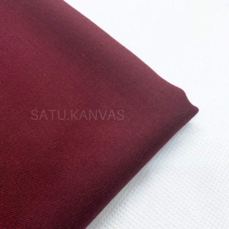 Kain RAYON katun uniqlo rayon polos kualitas bagus-Maroon